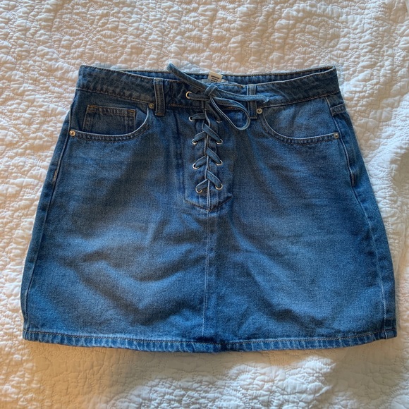 Forever 21 Jean Mini Skirt - Picture 3 of 7